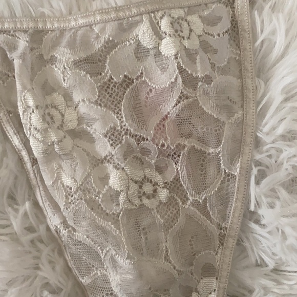 Victoria’s Secret vintage high cut high waist lace G string panty - Picture 2 of 4